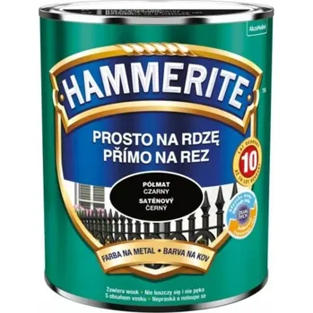barva na kov HAMMERITE Barva na rez 0,7 l černá polomatná