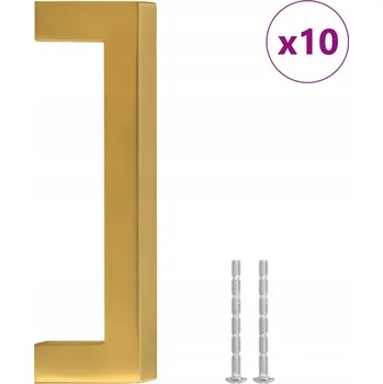 Nábytkové kování Nábytková úchytka klasická zlatá bílá 5 x 5 x 5 cm