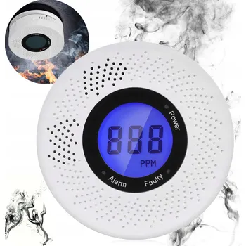 IP kamera Detektor plynu Supvox 1 zvukový alarm, světelný alarm, displej