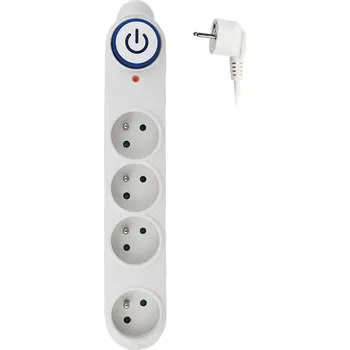 Napájecí kabel Zásuvková lišta Solight PO46 14 zásuvek 1,5 m bílý