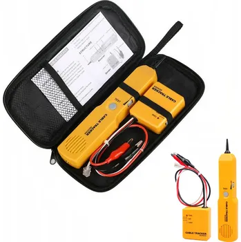 Tester kabelu TESTER VYHLEDÁVAČ KABELŮ HLEDAČ PÁRŮ VODIČŮ SONDA CABLE TRACKER RJ11