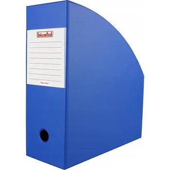 Úložný box Modrý sešikmený box/úložný box na časopisy 11 cm BIURFOL