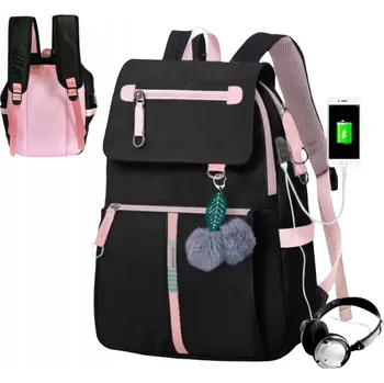 Městský batoh Adena sportovní batoh černý