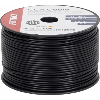 elektrický kabel Elektrický kroucený kabel Amio 1 x 1,0