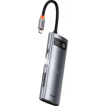 USB hub BASEUS Multifunkční HUB 7v1 Adaptér Rozbočovač Odolný