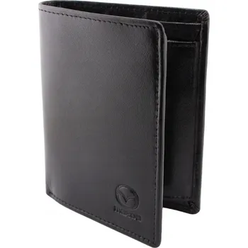 Peněženka KOŽENÁ PENĚŽENKA RFID ČERNÁ S LOGEM MAZDA V KRABIČCE