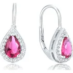 NB-3282 Stříbrné dámské náušnice kapky