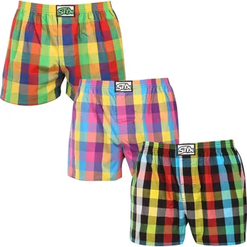 Trenýrky 3PACK pánské trenky Styx klasická guma nadrozměr vícebarevné (3E010406) 4XL Možnost vrácení zboží ZDARMA do 120 dnů!