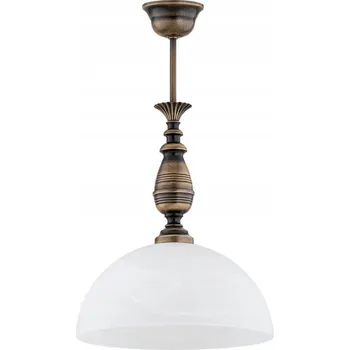 Felix závěsné svítidlo velké, 1-bodové - patina - bílý alabastr