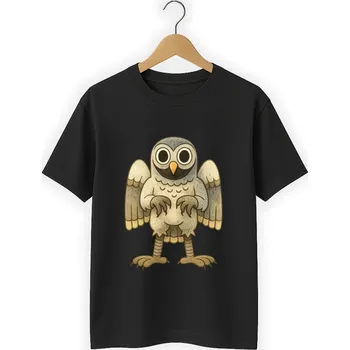 Chlapecké oblečení DĚTSKÉ ČERNÉ TRIČKO 99 NOCÍ V LESE ROBLOX SOVA VELIKOST XS 116CM