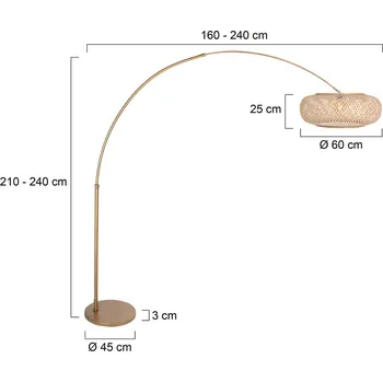 Lampička Steinhauer Lampy Sparkled Light, bronzová barva, bambus, E27 bronz, světlé dřevo 1 x 40 W - Doprava zdarma