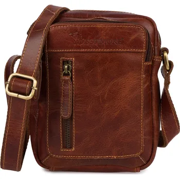 Beltimore taška na dokumenty z pravé kůže, bez vzoru