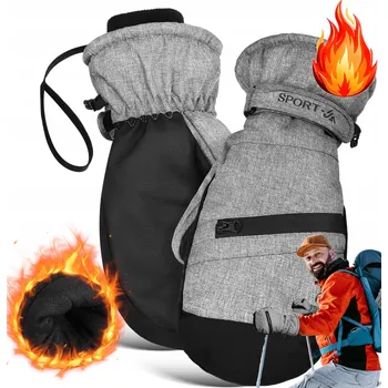 Rukavice Zimní Rukavice XL Lyžařské Rukavice Snowboardové Zateplené S KAPSOU a Dotykovou Obrazovkou