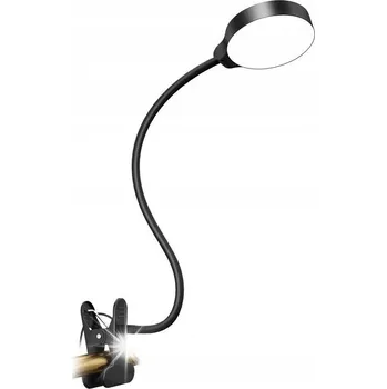 Lampička Flexibilní lampička Glocusent Glcsntbl202 s klipem, černá, LED, 247 lm