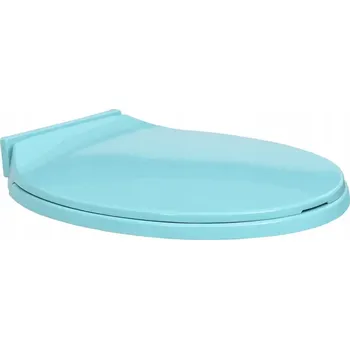 WC sedátko s funkcí pomalého zavírání, polypropylen, zelené, 46x34 cm