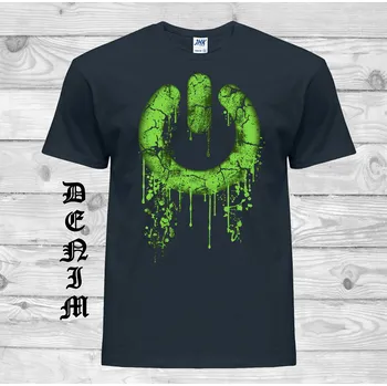 Pánské tričko levne-bavlnene-vtipne-tricko-potisk-znak-vypinac Barva: Denim - riflovina, velikost: XXL