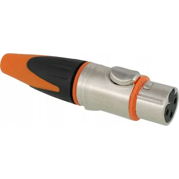 Audio kabel XLR Mikrofonní Zásuvka 3-Pin pro Montáž na Kabel TALVICO M085 EFP24