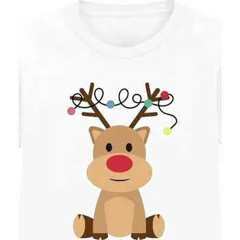 Chlapecké oblečení Vánoční tričko pro děti Sob bílé, velikost 3/4 roky