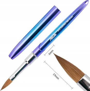 Kosmetický štětec Štětec na akryl Kolinsky AlleLac Č. 10