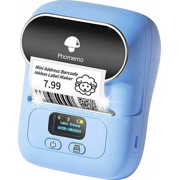 Tiskárna štítků Phomemo M110 Mini Termální Tiskárna Štítků Samolepicích Nálepek Bt