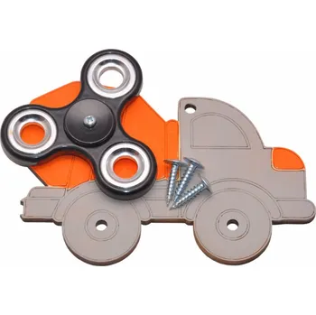 autíčko BAREVNÉ AUTÍČKO MÍCHAČKA ČERNÝ SPINNER NA MANIPULAČNÍ TABULI