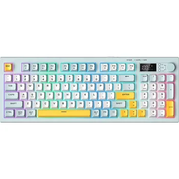 ONIKUMA G80 Bezdrátová herní klávesnice s OLED displejem a RGB podsvícením