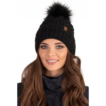 Čepice Vivisence zimní čepice beanie černá, univerzální velikost