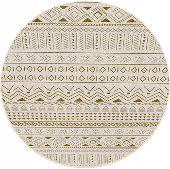 Koberec Kulatý Koberec STRADO NOVO 90 protiskluzový měkký hedvábný moderní