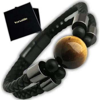 Náramek Dvojitý náramek, velké tygří oko Versatile