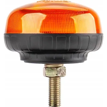 Maják Mini LED výstražná lampa maják 18 LED na šroub homologace E8 R65 R10 12 24V