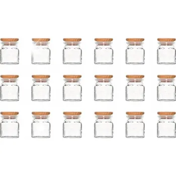 Sklenice 18 ks skleniček na koření, dózy na koření 120 ml sklenice 120ml