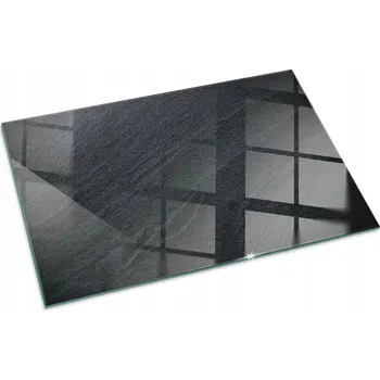 Krbová kamna Skleněná deska s grafikou pod kamna - Textura přírodního kamene 100x70 cm