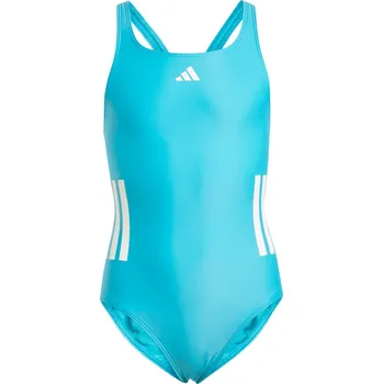 Neoprenový oblek ADIDAS Dívčí jednodílné plavky 3-Stripes C-Back 10 LET BÍLÁ|MODRÁ