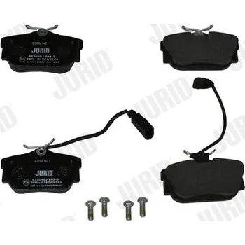 Brzdová destička Sada brzdových destiček, kotoučová brzda JURID 573049J