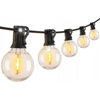 Dekorativní svítidlo GIRLANDA ZAHRADNÍ LED 10M LED světelná šňůra 27+3 kusů 2200K teplá bílá