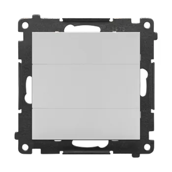 vypínač Kryt zaslepovací s kovovým třmenem, Simon 55 TPS.01/114, šedá světlá