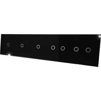 vypínač SKLENĚNÝ DOTYKOVÝ PANEL SPÍNAČ 2+2+1+1+1