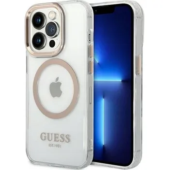 Pouzdro na mobilní telefon Zadní Kryt Guess pro Apple iPhone 14 Pro zlatý