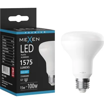 Žárovka Mexen Nova LED žárovka E27, R80, 15W, Studená - 6500K, 1575 lm - L105-E27-1565-01 Żarówki LED