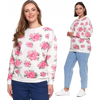 Dámská mikina MIKINA DÁMSKÁ TEPLÁKOVÁ S POTISKEM MORAJ VOLNÁ PRO KAŽDODENNÍ NOŠENÍ POHODLNÁ STYLOVÁ L