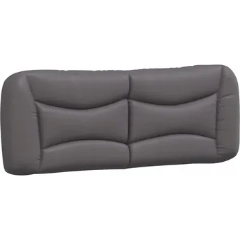 Polštář na čelo, šedý, 120 cm, umělá kůže