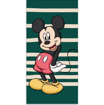 Disney Mickey Green osuška, plážová osuška 60x120cm
