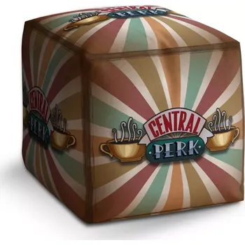 Taburet Sablio Taburet Cube Seriál přátelé CENTRAL PERK Abstrakce: 40x40x40 cm