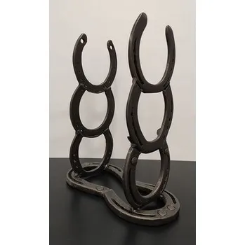 Stojan na víno Ručně kovaný stojan na víno, Podkova