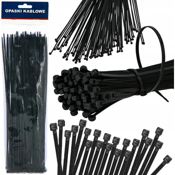 Organizace kabelů SADA 100 KABELOVÝCH STAHOVACÍ PÁSKY , STAHOVACÍ PÁSKY3,6x250MM, SILNÉ ZIPY