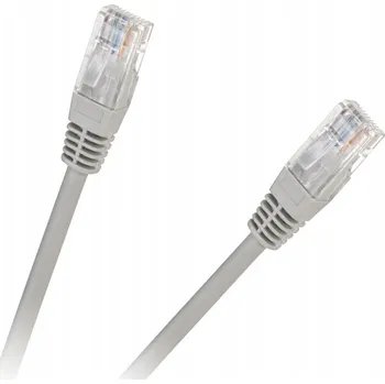 Síťový kabel Patchcord Lechpol U/UTP 6 RJ45 / RJ45 15 m šedý