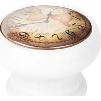 Nábytkové kování Nábytková knopka Hodiny Ø 40 mm