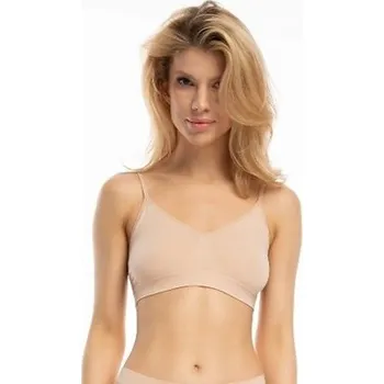 Podprsenka Měkká podprsenka braletka BAMBOO béžová Julimex XL béžová