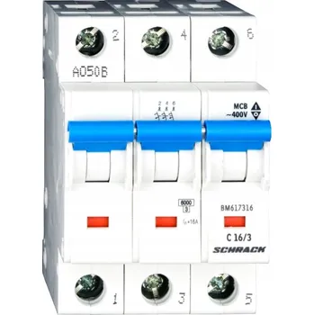 Jistič Jistič Schrack 6kA C 16A BM617316