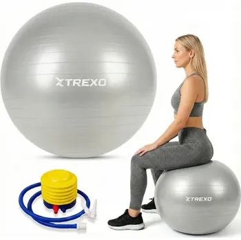 Gymnastický míč Gymnastický míč TREXO TXO-B4Z009-GY 75 cm šedý